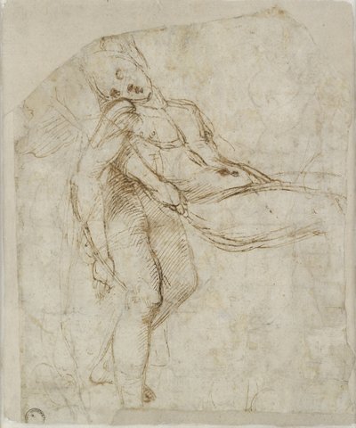 El Cristo muerto llevado al sepulcro (verso) de Raffaello Sanzio Raphael